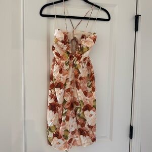 ABERCROMBIE | Babydoll Mini String Floral Dress